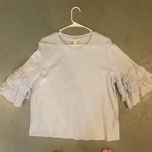 H&M crop bell sleeve top